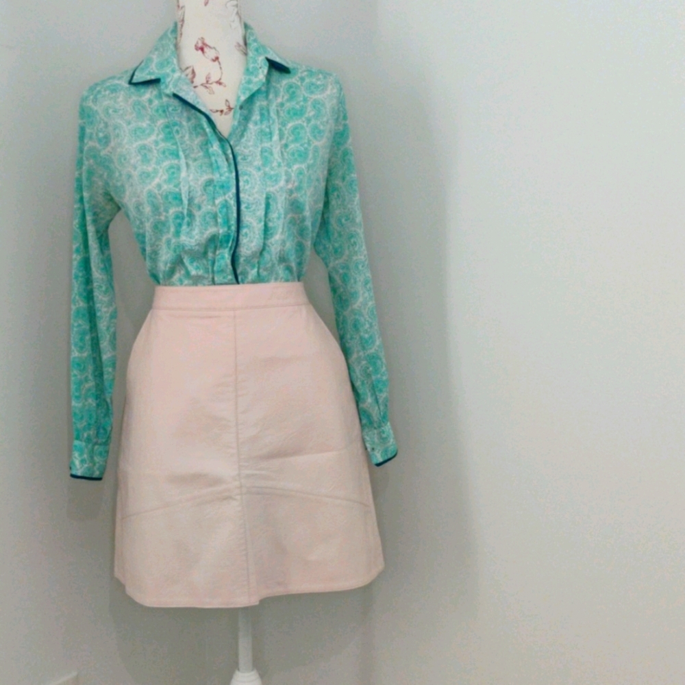 Zara Faux Leather Mini Skirt